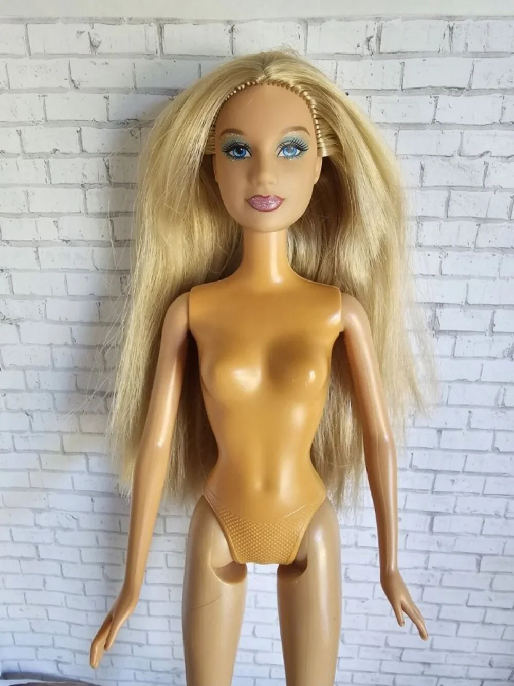 Barbie Fashion Fever Closed Mouth Blonde Y2K Doll Nude Rare Glam Rock HTF